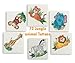 Safari Animal Party 16 Guest - Great for Jungle or Zoo Themed Birthday - Plates, Cups, Napkins, Tablecloth, Balloons, Masks, Tattoos, Loot Bags, Candles, Blowouts, Cutlery - Spoons, forks, Knives