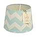 Lolli Living Aqua Zig Zag Lamp Shade. Chevron Lamp Shade for Baby Nursery Accent (10x10x7 inch).