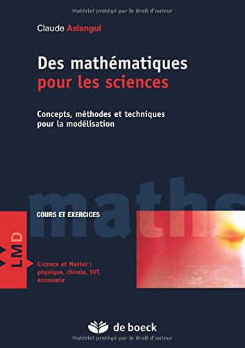 Des  mathématiques pour les sciences
