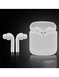 TOPING Auriculares inalámbricos, auriculares estéreo inalámbricos con manos libres para llamadas y deportes, con funda de carga para teléfonos inteligentes