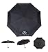 IHEX Auto Open Large Folding Umbrella Windproof Sunshade with Car Logo (Mercedes-Benz)