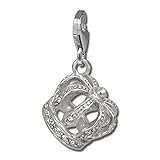 SilberDream Charm crown 925 Sterling Silver Pendant Lobster Clasp FC814