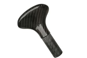 Gaderth Paddle Handle for Stand-up Paddle, T-Curved Ergo Handle, Carbon Fiber Palm Handle Replacement for Convert Your Kayak Paddle into a Single Oar
