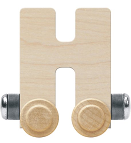 NameTrain Unfinished Letter Car H - Made in USA