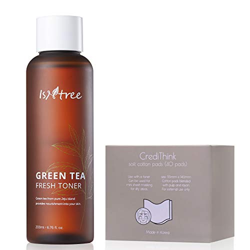 ISNTREE Green Tea Fresh Hydrating Face Toner with Hyaluronic Acid for