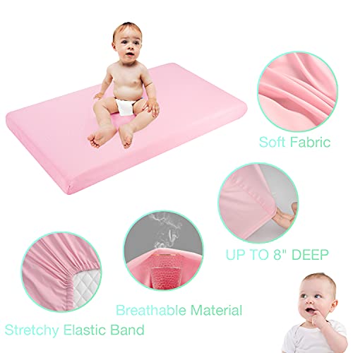 EXQ Home Fitted Baby Crib Sheets for Boys Girl, Standard Crib Mattress
