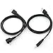 TOTOT 2 PACK USB to 2.5 mm/0.7 mm 5V 3A DC Barrel Jack Power Cables