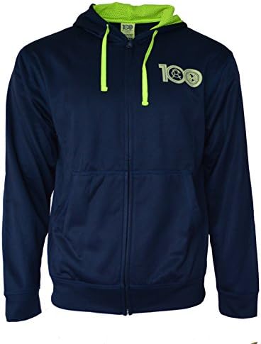 Club America Hoodie Centenario Pullover Fleece Sweatshirt Jacket Navy (Navy, L)