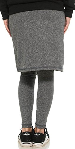 Undercover Activewear Ladies Heather Grey Skirt with Attached Leggings L