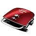 George Foreman GBR5750SRDQ Broil 7-in-1 Electric Indoor Grill, Broiler, Panini Press, and Waffle Maker, Red, Removable Plates