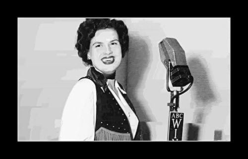 8 x 10 All Wood Framed Photo Patsy-Cline On Abc Radio