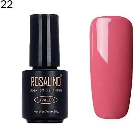 Xanth98lu 30 Colors 7ml Nail Art Soak Off Gel Top Base Coat Polish Manicure UV/LED Lamp - 22
