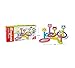 Emorefun Big Size Plastic Cartoon Scoring Quoits Portable Carrying Ring Toss Target Game Toys Game for Kids, Toddlers, Children with 5 Rings