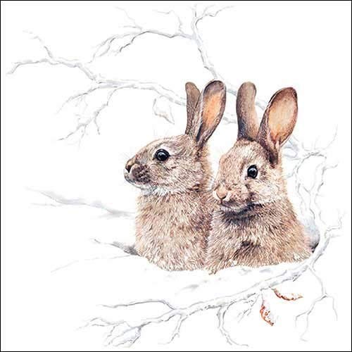 Ambiente 3 Ply Paper Napkins Winter Morning