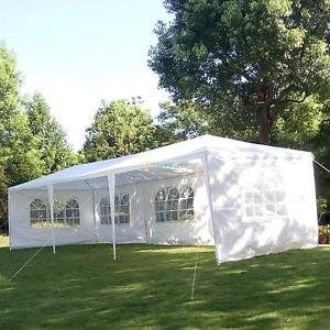 10'x30' Party Wedding Outdoor Patio Tent Canopy Heavy duty Gazebo Pavilion Event 5 Side Walls