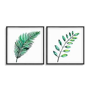 Framed Canvas Wall Art for Living Room, Bedroom Plant Theme Canvas Prints for Home Decoration Ready to Hang - 16"x16"x2 Panels