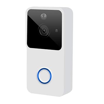 VBESTLIFE Video-Türklingel, WiFi Wireless Smart 720P HD Kamera-Türklingel mit IR-Nachtsicht, PIR-Bewegungserkennung, 166 Grad
