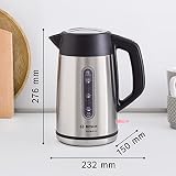 Bosch DesignLine Plus 1.7 L Cordless Kettle 3000 W Stainless view 2