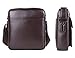 Zicac Mens Genuine Leather Shoulder Messenger Bag - Brown
