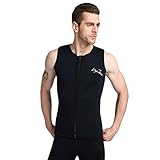 Layatone Wetsuits Men's Wetsuits 3mm Neoprene Zipper Diving Vest
