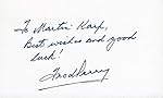 Fred Perry Signed - Autographed Tennis 3x5 Inch Index Card - 10 Major Championships - Deceased 1995