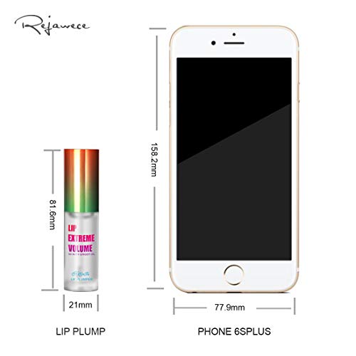 Lip Plumper Gloss by Rejawece - Lip Plumping Balm Plumper Device Lipstick Treatment - Clear Lip Plump Gloss - Enhancer for Fuller & Hydrated Lips | Give Volume, Moisturize (Light)