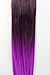 KISSPAT Purple Fashion Ombre Dip Dyed Straight Hair Extension, Synthetic Clip In Hair Extensions, 5 Clips , 23-24 inches Long