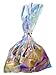 75 Iridescent Holographic Cellophane Party Favor Treat Bags 5x7 1/2 with Twist Ties for Mermaid Fairy Princess Alice in Wonderland Unicorn Birthday Party Supplies