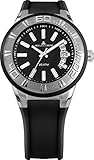 Jacques Lemans Men's 1-1785A Miami Sport Analog Black Silicone Strap Watch