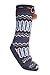 Altos Aztec Non-Skid Fuzzy Size Large Slipper Socks With Pom Poms