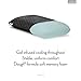 Z Travel Gel Dough Memory Foam Pillow with Removable 100% Rayon from Bamboo Velour Cover - 5-Year Warranty