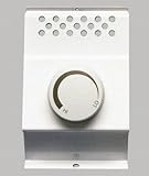 Cadet 8732 White Single Pole Built In Baseboard Thermostat,