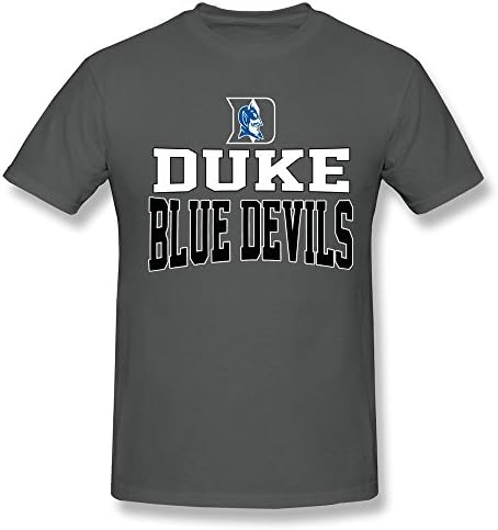 QDYJM Men's NCAA Duke Blue Devils Basketball Logo T-shirt - S DeepHeather