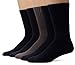 Dockers Men's 5 Pack Cushion Comfort Sport Crew Socks, Navy/Charcoal Assorted (5 Pairs), Shoe Size: 6-12