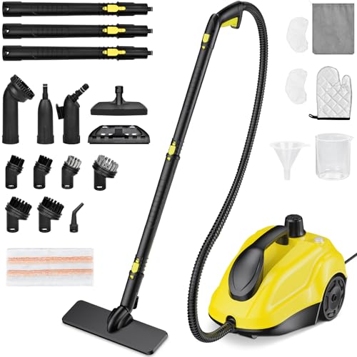 Steam Cleaner, Home Steam Cleaner 2 L 2000W Steam Pressure 5 Bar with 23 Vaporetto Accessories for Sanitizing Floor, Sofas, Furniture, Car