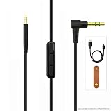 Geekria Audio Cable Replacement for Bose QuietComfort QC35, QC35 II, QuietComfort QC25, SoundTrue Headphones Replacement Cable/Audio Cord with Volume Control and Microphone