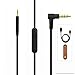 GEEKRIA Audio Cable with Mic Compatible with Bose QuietComfort Ultra/SE/45/35 II Headphones, 3.5mm to 2.5mm Replacement Stereo Cord with Inline Microphone (4 ft/1.2 m)