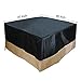 Stanbroil 40-Inch Patio Square Cover, 600D Waterproof Fire Pit Cover for Outdoor Fire Pit Table, Fire Bowl, Patio Furniture, Waterproof, Black