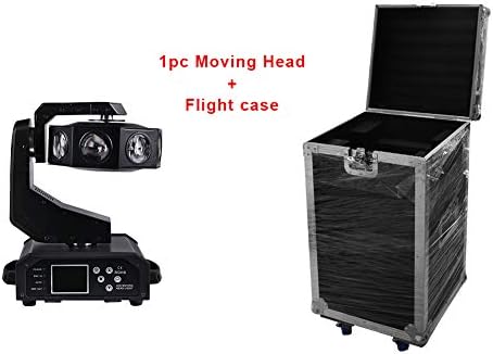 IMRELAX 2018 New 1PCS 840W RGBW 4in1 LED Moving Head Flying Light 18 Channels Rotating Beam Moving Head Disco Stage Light With Flight Case