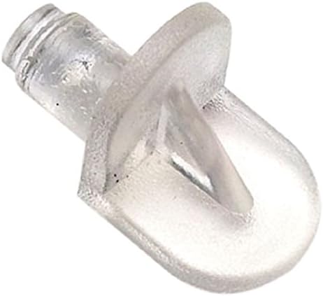 Merriway BH05495 (20 Pcs) Shelf Support Push-In Clear - Pack of 20 Pieces, White