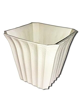 Flower Pots(White) - Nursery Planter Pots - Indoor Outdoor Planters - Made in Japan