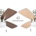 Honeywell Ceiling Fans Barcadero Modern 44 Inch Ceiling Fan with Light, Pull Chain LED Indoor Fan with 3 Blades, Maple and Brown Maple Blade Finish Options, Brushed Nickel (50616-01)