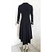 City In Left Women's Slim Long Dovetail Turn-Down Collar Trench Coat Gothic Clothing