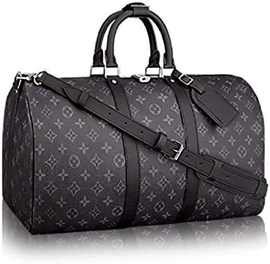 eLVe Keepall Bandouliere Style Monogram 55 cm Canvas Crossbody Handle Bag