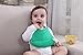 Waterproof Silicone Bibs with Food Catcher Pocket for Baby and Toddler, 2 Pack (Pearl - Green / Turquoise), Homwe