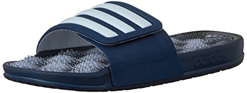 adidas Performance Women s Adissage 2.0 W Stripes Sandal,Collegiate Navy/White/Halo Blue,9 M US