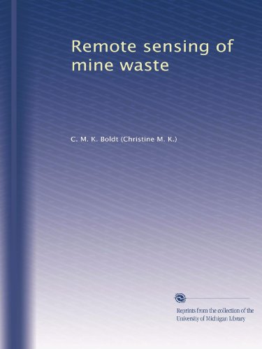 Remote sensing of mine waste