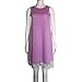 Women Summer Sleeveless Tank Dress Loose Lace Crochet Swing T-Shirt Dress Beach Sundress Purple