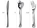 75 Pieces Heavy Duty (Silver) Plastic Silverware Set, Disposable Cutlery Set, Great for Parties, Weddings, and Catering, Flatware Utensils Included: 25 Forks, 25 Spoons, 25 Knives, Stock Your Home