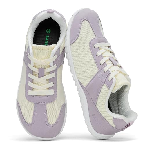 SAGUARO Mujer Zapatillas Barefoot Calzado Minimalista Barefoot Shoes con Puntera Ancha para Uso Diario, Talla 35-43